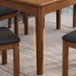 Rubberwood Dining Table Rectangle Solid Wood 4 Legs Wood Base Table for Home Clearhalo ' dining_table' 'Dining Tables & Seating' 'Dining Tables' 'furn' 'furn_dining_table' 'Furniture' 'furniture_dining_table' 'Kitchen & Dining Furniture' 'kitchen&dining_furn' 'kitchen' 'kitchen_dining_table' 3739664