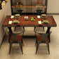 Industrial Rectangle Dining Room Table Pine Solid Wood Table with Black Trestle Base Clearhalo ' dining_table' 'Dining Tables & Seating' 'Dining Tables' 'furn' 'furn_dining_table' 'Furniture' 'furniture_dining_table' 'Kitchen & Dining Furniture' 'kitchen&dining_furn' 'kitchen' 'kitchen_dining_table' 3739670