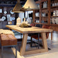 Rectangle Wood Dining Table Modern Pine Table in Nature with Double Pedestal Clearhalo ' dining_table' 'Dining Tables & Seating' 'Dining Tables' 'furn' 'furn_dining_table' 'Furniture' 'furniture_dining_table' 'Kitchen & Dining Furniture' 'kitchen&dining_furn' 'kitchen' 'kitchen_dining_table' 3739682