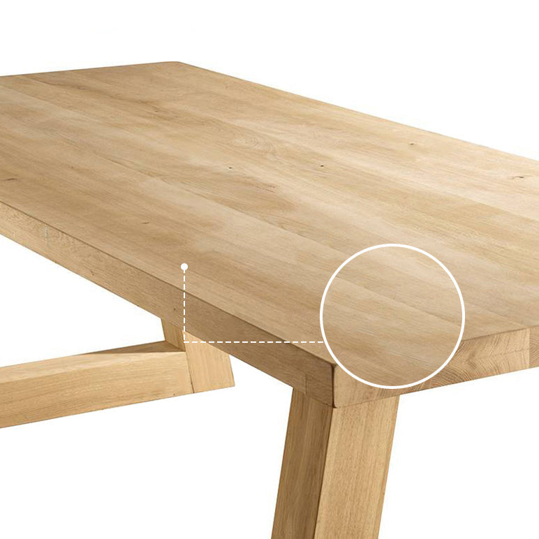 Rectangle Wood Dining Table Modern Pine Table in Nature with Double Pedestal Clearhalo ' dining_table' 'Dining Tables & Seating' 'Dining Tables' 'furn' 'furn_dining_table' 'Furniture' 'furniture_dining_table' 'Kitchen & Dining Furniture' 'kitchen&dining_furn' 'kitchen' 'kitchen_dining_table' 3739688