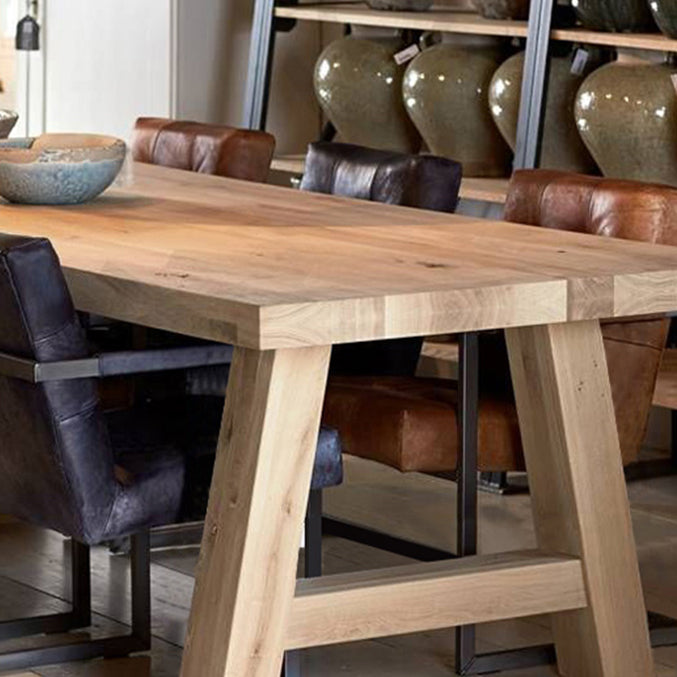 Rectangle Wood Dining Table Modern Pine Table in Nature with Double Pedestal Clearhalo ' dining_table' 'Dining Tables & Seating' 'Dining Tables' 'furn' 'furn_dining_table' 'Furniture' 'furniture_dining_table' 'Kitchen & Dining Furniture' 'kitchen&dining_furn' 'kitchen' 'kitchen_dining_table' 3739689