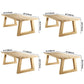 Rectangle Wood Dining Table Modern Pine Table in Nature with Double Pedestal Clearhalo ' dining_table' 'Dining Tables & Seating' 'Dining Tables' 'furn' 'furn_dining_table' 'Furniture' 'furniture_dining_table' 'Kitchen & Dining Furniture' 'kitchen&dining_furn' 'kitchen' 'kitchen_dining_table' 3739690