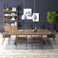 Pinewood Solid Wood Brown Tone Dining Table Simplicity Trestle Base Table for Dining Room Clearhalo ' dining_table' 'Dining Tables & Seating' 'Dining Tables' 'furn' 'furn_dining_table' 'Furniture' 'furniture_dining_table' 'Kitchen & Dining Furniture' 'kitchen&dining_furn' 'kitchen' 'kitchen_dining_table' 3739704