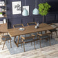 Pinewood Solid Wood Brown Tone Dining Table Simplicity Trestle Base Table for Dining Room Clearhalo ' dining_table' 'Dining Tables & Seating' 'Dining Tables' 'furn' 'furn_dining_table' 'Furniture' 'furniture_dining_table' 'Kitchen & Dining Furniture' 'kitchen&dining_furn' 'kitchen' 'kitchen_dining_table' 3739705