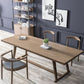 Pinewood Solid Wood Brown Tone Dining Table Simplicity Trestle Base Table for Dining Room Clearhalo ' dining_table' 'Dining Tables & Seating' 'Dining Tables' 'furn' 'furn_dining_table' 'Furniture' 'furniture_dining_table' 'Kitchen & Dining Furniture' 'kitchen&dining_furn' 'kitchen' 'kitchen_dining_table' 3739715