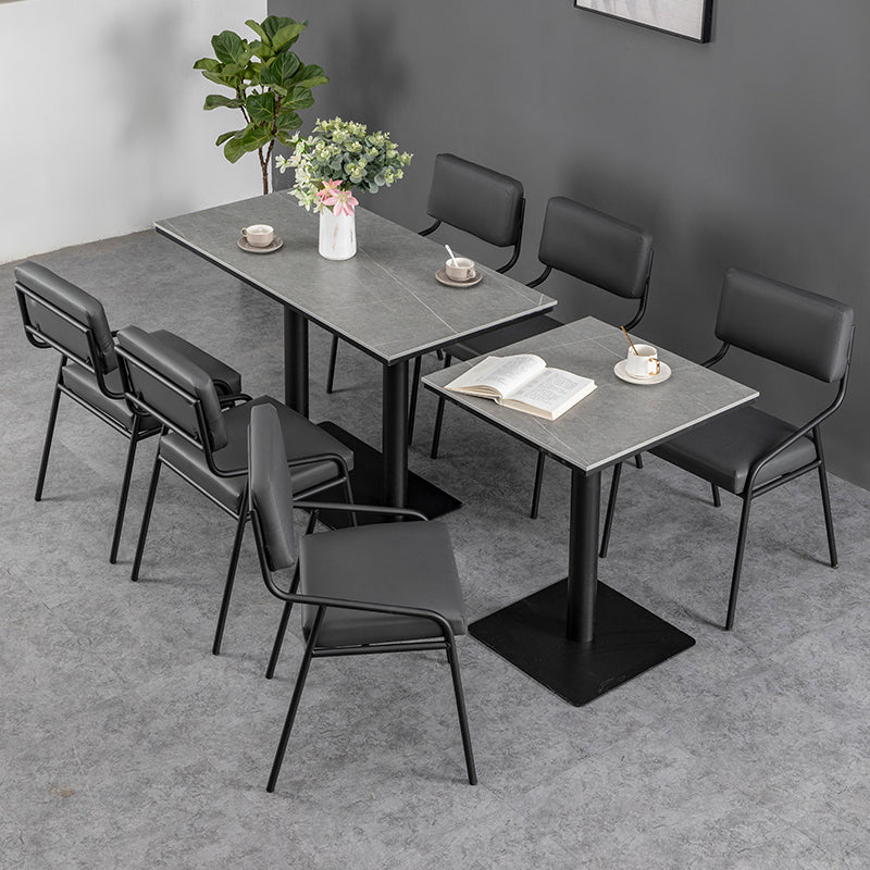 Industrial Dining Room Table Sintered Stone Table with Black Base for Home Kitchen Dinner Clearhalo ' dining_table' 'Dining Tables & Seating' 'Dining Tables' 'furn' 'furn_dining_table' 'Furniture' 'furniture_dining_table' 'Kitchen & Dining Furniture' 'kitchen&dining_furn' 'kitchen' 'kitchen_dining_table' 3739723
