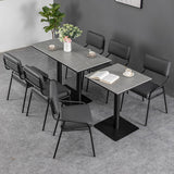 Industrial Dining Room Table Sintered Stone Table with Black Base for Home Kitchen Dinner Clearhalo ' dining_table' 'Dining Tables & Seating' 'Dining Tables' 'furn' 'furn_dining_table' 'Furniture' 'furniture_dining_table' 'Kitchen & Dining Furniture' 'kitchen&dining_furn' 'kitchen' 'kitchen_dining_table' 3739723