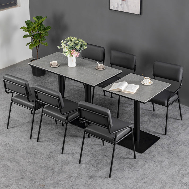 Industrial Dining Room Table Sintered Stone Table with Black Base for Home Kitchen Dinner Clearhalo ' dining_table' 'Dining Tables & Seating' 'Dining Tables' 'furn' 'furn_dining_table' 'Furniture' 'furniture_dining_table' 'Kitchen & Dining Furniture' 'kitchen&dining_furn' 'kitchen' 'kitchen_dining_table' 3739725
