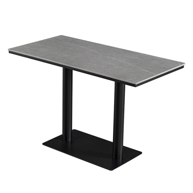 Industrial Dining Room Table Sintered Stone Table with Black Base for Home Kitchen Dinner Without Chairs Clearhalo ' dining_table' 'Dining Tables & Seating' 'Dining Tables' 'furn' 'furn_dining_table' 'Furniture' 'furniture_dining_table' 'Kitchen & Dining Furniture' 'kitchen&dining_furn' 'kitchen' 'kitchen_dining_table' 3739728