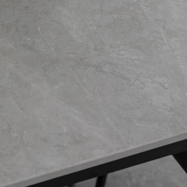 Industrial Dining Room Table Sintered Stone Table with Black Base for Home Kitchen Dinner Clearhalo ' dining_table' 'Dining Tables & Seating' 'Dining Tables' 'furn' 'furn_dining_table' 'Furniture' 'furniture_dining_table' 'Kitchen & Dining Furniture' 'kitchen&dining_furn' 'kitchen' 'kitchen_dining_table' 3739729