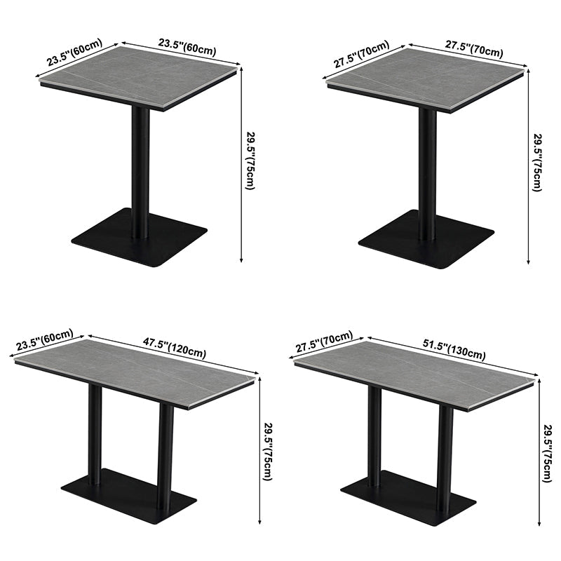 Industrial Dining Room Table Sintered Stone Table with Black Base for Home Kitchen Dinner Clearhalo ' dining_table' 'Dining Tables & Seating' 'Dining Tables' 'furn' 'furn_dining_table' 'Furniture' 'furniture_dining_table' 'Kitchen & Dining Furniture' 'kitchen&dining_furn' 'kitchen' 'kitchen_dining_table' 3739733