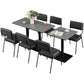 Industrial Dining Room Table Sintered Stone Table with Black Base for Home Kitchen Dinner Clearhalo ' dining_table' 'Dining Tables & Seating' 'Dining Tables' 'furn' 'furn_dining_table' 'Furniture' 'furniture_dining_table' 'Kitchen & Dining Furniture' 'kitchen&dining_furn' 'kitchen' 'kitchen_dining_table' 3739734