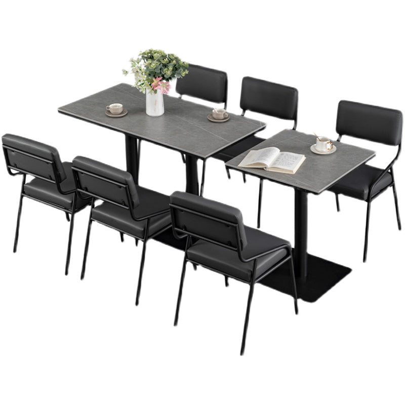 Industrial Dining Room Table Sintered Stone Table with Black Base for Home Kitchen Dinner Clearhalo ' dining_table' 'Dining Tables & Seating' 'Dining Tables' 'furn' 'furn_dining_table' 'Furniture' 'furniture_dining_table' 'Kitchen & Dining Furniture' 'kitchen&dining_furn' 'kitchen' 'kitchen_dining_table' 3739734