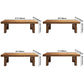 Pine Solid Wooden Table Rectangle Dining Table with Double Pedestal, in Brown Clearhalo ' dining_table' 'Dining Tables & Seating' 'Dining Tables' 'furn' 'furn_dining_table' 'Furniture' 'furniture_dining_table' 'Kitchen & Dining Furniture' 'kitchen&dining_furn' 'kitchen' 'kitchen_dining_table' 3739760