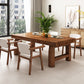 Pine Solid Wooden Table Rectangle Dining Table with Double Pedestal, in Brown Clearhalo ' dining_table' 'Dining Tables & Seating' 'Dining Tables' 'furn' 'furn_dining_table' 'Furniture' 'furniture_dining_table' 'Kitchen & Dining Furniture' 'kitchen&dining_furn' 'kitchen' 'kitchen_dining_table' 3739764
