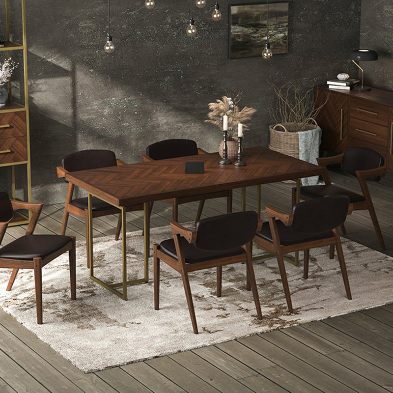 Traditional Luxury Rectangle Dining Table Solid Wood Table for Dining Room Clearhalo ' dining_table' 'Dining Tables & Seating' 'Dining Tables' 'furn' 'furn_dining_table' 'Furniture' 'furniture_dining_table' 'Kitchen & Dining Furniture' 'kitchen&dining_furn' 'kitchen' 'kitchen_dining_table' 3739773