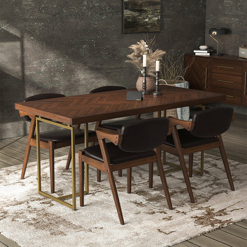 Traditional Luxury Rectangle Dining Table Solid Wood Table for Dining Room Clearhalo ' dining_table' 'Dining Tables & Seating' 'Dining Tables' 'furn' 'furn_dining_table' 'Furniture' 'furniture_dining_table' 'Kitchen & Dining Furniture' 'kitchen&dining_furn' 'kitchen' 'kitchen_dining_table' 3739775