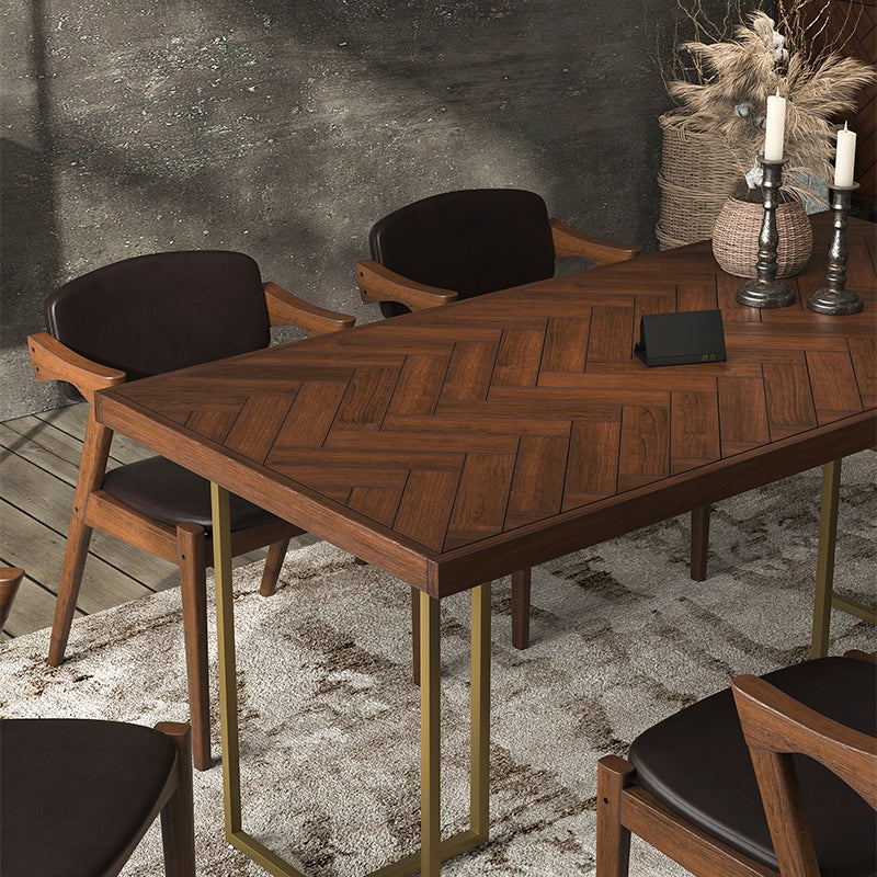 Traditional Luxury Rectangle Dining Table Solid Wood Table for Dining Room Clearhalo ' dining_table' 'Dining Tables & Seating' 'Dining Tables' 'furn' 'furn_dining_table' 'Furniture' 'furniture_dining_table' 'Kitchen & Dining Furniture' 'kitchen&dining_furn' 'kitchen' 'kitchen_dining_table' 3739776