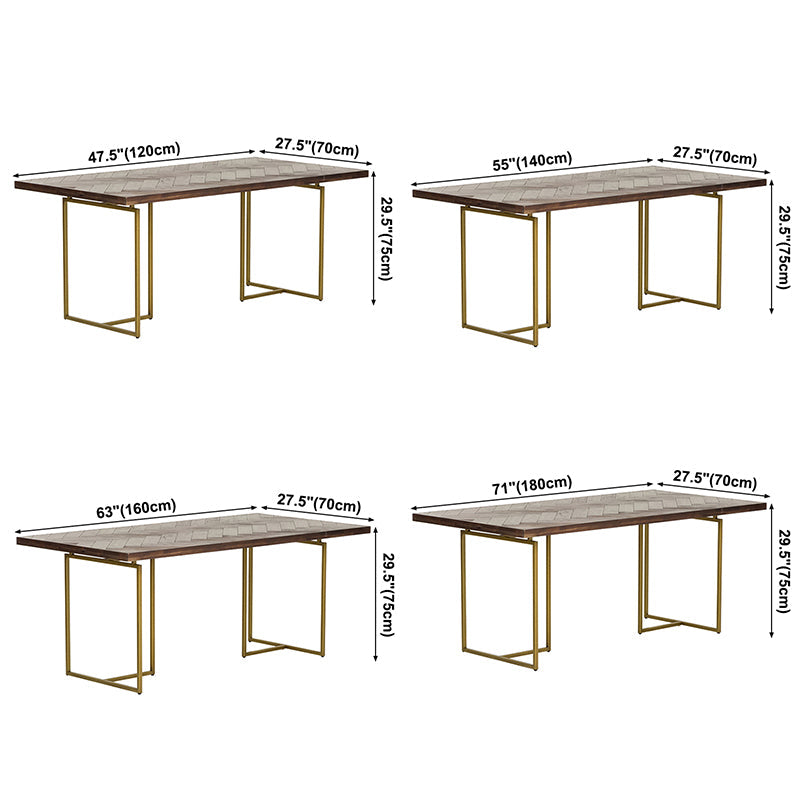 Traditional Luxury Rectangle Dining Table Solid Wood Table for Dining Room Clearhalo ' dining_table' 'Dining Tables & Seating' 'Dining Tables' 'furn' 'furn_dining_table' 'Furniture' 'furniture_dining_table' 'Kitchen & Dining Furniture' 'kitchen&dining_furn' 'kitchen' 'kitchen_dining_table' 3739782