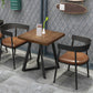 Industrial Solid Wood Dining Table Brown Table with Metal Base for Dinning Room Clearhalo ' dining_table' 'Dining Tables & Seating' 'Dining Tables' 'furn' 'furn_dining_table' 'Furniture' 'furniture_dining_table' 'Kitchen & Dining Furniture' 'kitchen&dining_furn' 'kitchen' 'kitchen_dining_table' 3739789