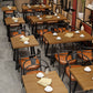 Industrial Solid Wood Dining Table Brown Table with Metal Base for Dinning Room Clearhalo ' dining_table' 'Dining Tables & Seating' 'Dining Tables' 'furn' 'furn_dining_table' 'Furniture' 'furniture_dining_table' 'Kitchen & Dining Furniture' 'kitchen&dining_furn' 'kitchen' 'kitchen_dining_table' 3739791