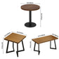 Industrial Solid Wood Dining Table Brown Table with Metal Base for Dinning Room Clearhalo ' dining_table' 'Dining Tables & Seating' 'Dining Tables' 'furn' 'furn_dining_table' 'Furniture' 'furniture_dining_table' 'Kitchen & Dining Furniture' 'kitchen&dining_furn' 'kitchen' 'kitchen_dining_table' 3739797