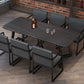 Industrial Rectangle Dining Table Sintered Stone Table with Double Pedestal Clearhalo ' dining_table' 'Dining Tables & Seating' 'Dining Tables' 'furn' 'furn_dining_table' 'Furniture' 'furniture_dining_table' 'Kitchen & Dining Furniture' 'kitchen&dining_furn' 'kitchen' 'kitchen_dining_table' 3739811