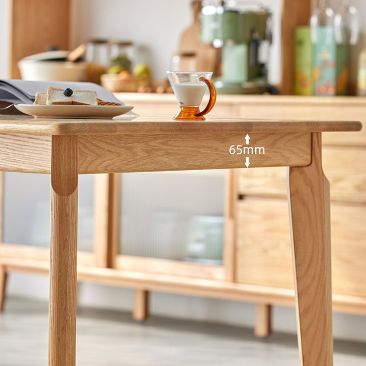 Contemporary Style Solid Wood Dining Table 4 Legs Wood Base Rectangle Table for Home Clearhalo ' dining_table' 'Dining Tables & Seating' 'Dining Tables' 'furn' 'furn_dining_table' 'Furniture' 'furniture_dining_table' 'Kitchen & Dining Furniture' 'kitchen&dining_furn' 'kitchen' 'kitchen_dining_table' 3739823