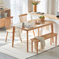 Contemporary Style Solid Wood Dining Table 4 Legs Wood Base Rectangle Table for Home Clearhalo ' dining_table' 'Dining Tables & Seating' 'Dining Tables' 'furn' 'furn_dining_table' 'Furniture' 'furniture_dining_table' 'Kitchen & Dining Furniture' 'kitchen&dining_furn' 'kitchen' 'kitchen_dining_table' 3739824