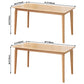 Contemporary Style Solid Wood Dining Table 4 Legs Wood Base Rectangle Table for Home Clearhalo ' dining_table' 'Dining Tables & Seating' 'Dining Tables' 'furn' 'furn_dining_table' 'Furniture' 'furniture_dining_table' 'Kitchen & Dining Furniture' 'kitchen&dining_furn' 'kitchen' 'kitchen_dining_table' 3739825