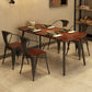 Solid Wood Industrial Dining Table Brown Rectangle Table with Black Frame for Dinning Room Clearhalo ' dining_table' 'Dining Tables & Seating' 'Dining Tables' 'furn' 'furn_dining_table' 'Furniture' 'furniture_dining_table' 'Kitchen & Dining Furniture' 'kitchen&dining_furn' 'kitchen' 'kitchen_dining_table' 3739831
