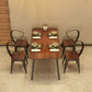 Solid Wood Industrial Dining Table Brown Rectangle Table with Black Frame for Dinning Room Clearhalo ' dining_table' 'Dining Tables & Seating' 'Dining Tables' 'furn' 'furn_dining_table' 'Furniture' 'furniture_dining_table' 'Kitchen & Dining Furniture' 'kitchen&dining_furn' 'kitchen' 'kitchen_dining_table' 3739836