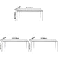 Modern White Kitchen Dining Table Sintered Stone Rectangle Shape Dining Table with 4 Legs Base Clearhalo ' dining_table' 'Dining Tables & Seating' 'Dining Tables' 'Furniture' 'furniture_dining_table' 'Kitchen & Dining Furniture' 'kitchen&dining_furn' 'kitchen' 'kitchen_dining_table' 3739846