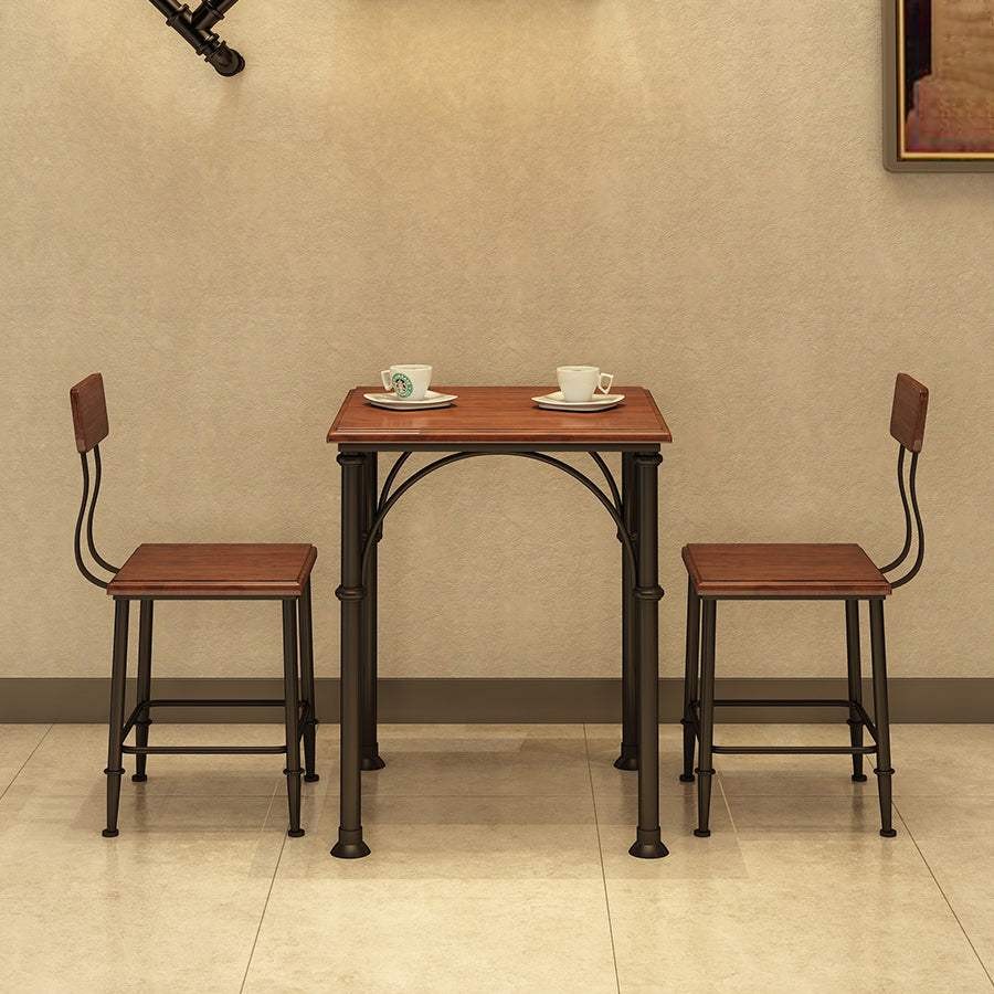 Industrial Style Solid Wood Dining Table Brown Square Table with 4 Legs for Dinning Room Clearhalo ' dining_table' 'Dining Tables & Seating' 'Dining Tables' 'furn' 'furn_dining_table' 'Furniture' 'furniture_dining_table' 'Kitchen & Dining Furniture' 'kitchen&dining_furn' 'kitchen' 'kitchen_dining_table' 3739848