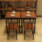 Industrial Style Solid Wood Dining Table Brown Square Table with 4 Legs for Dinning Room Clearhalo ' dining_table' 'Dining Tables & Seating' 'Dining Tables' 'furn' 'furn_dining_table' 'Furniture' 'furniture_dining_table' 'Kitchen & Dining Furniture' 'kitchen&dining_furn' 'kitchen' 'kitchen_dining_table' 3739850