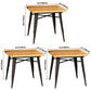 Industrial Style Solid Wood Dining Table Brown Table with Black Frame for Dinning Room Clearhalo ' dining_table' 'Dining Tables & Seating' 'Dining Tables' 'furn' 'furn_dining_table' 'Furniture' 'furniture_dining_table' 'Kitchen & Dining Furniture' 'kitchen&dining_furn' 'kitchen' 'kitchen_dining_table' 3739899