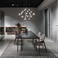 Contemporary Style Tempered Glass Dining Table 4 Legs Aluminum Alloy Base Rectangle Table for Home Clearhalo ' dining_table' 'Dining Tables & Seating' 'Dining Tables' 'furn' 'furn_dining_table' 'Furniture' 'furniture_dining_table' 'Kitchen & Dining Furniture' 'kitchen&dining_furn' 'kitchen' 'kitchen_dining_table' 3739903