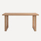 Minimalist Wood Rectangle Shape Dining Table Standard Kitchen Dining Table with Double Pedestal Base Natural Without Chairs Clearhalo ' dining_table' 'Dining Tables & Seating' 'Dining Tables' 'furn' 'furn_dining_table' 'Furniture' 'furniture_dining_table' 'Kitchen & Dining Furniture' 'kitchen&dining_furn' 'kitchen' 'kitchen_dining_table' 3739910