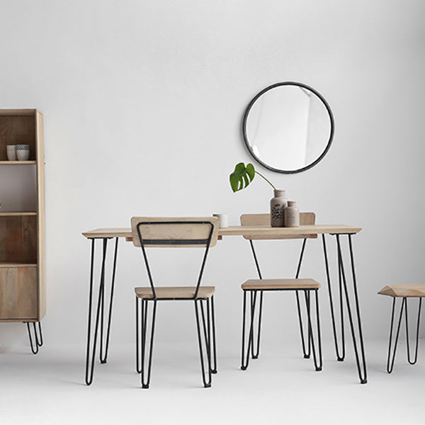 Industrial Rectangle Dining Site Table Pine Solid Wood Dining Room Home Furniture Clearhalo ' dining_table' 'Dining Tables & Seating' 'Dining Tables' 'furn' 'furn_dining_table' 'Furniture' 'furniture_dining_table' 'Kitchen & Dining Furniture' 'kitchen&dining_furn' 'kitchen' 'kitchen_dining_table' 3739924
