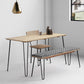 Industrial Rectangle Dining Site Table Pine Solid Wood Dining Room Home Furniture Clearhalo ' dining_table' 'Dining Tables & Seating' 'Dining Tables' 'furn' 'furn_dining_table' 'Furniture' 'furniture_dining_table' 'Kitchen & Dining Furniture' 'kitchen&dining_furn' 'kitchen' 'kitchen_dining_table' 3739925