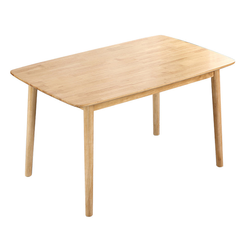 Contemporary Solid Wood Standard Dining Table Rectangle Shape Dining Table for Kitchen Natural Without Chairs Clearhalo ' dining_table' 'Dining Tables & Seating' 'Dining Tables' 'furn' 'furn_dining_table' 'Furniture' 'furniture_dining_table' 'Kitchen & Dining Furniture' 'kitchen&dining_furn' 'kitchen' 'kitchen_dining_table' 3739932