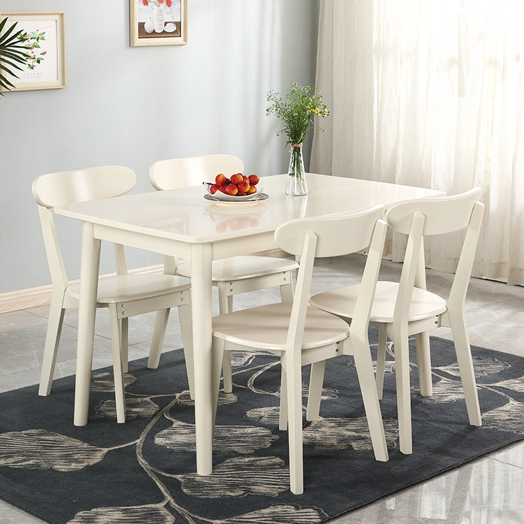 Contemporary Solid Wood Standard Dining Table Rectangle Shape Dining Table for Kitchen Clearhalo ' dining_table' 'Dining Tables & Seating' 'Dining Tables' 'furn' 'furn_dining_table' 'Furniture' 'furniture_dining_table' 'Kitchen & Dining Furniture' 'kitchen&dining_furn' 'kitchen' 'kitchen_dining_table' 3739941