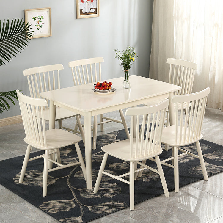 Contemporary Solid Wood Standard Dining Table Rectangle Shape Dining Table for Kitchen Clearhalo ' dining_table' 'Dining Tables & Seating' 'Dining Tables' 'furn' 'furn_dining_table' 'Furniture' 'furniture_dining_table' 'Kitchen & Dining Furniture' 'kitchen&dining_furn' 'kitchen' 'kitchen_dining_table' 3739942