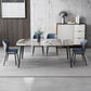 Simplicity Style Home Sintered Stone Dining Table Rectangle Shape Table with 4 Legs Base Clearhalo ' dining_table' 'Dining Tables & Seating' 'Dining Tables' 'furn' 'furn_dining_table' 'Furniture' 'furniture_dining_table' 'Kitchen & Dining Furniture' 'kitchen&dining_furn' 'kitchen' 'kitchen_dining_table' 3739946