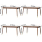 Rectangle Shape Wood Color Dining Table Solid Wood Table Luxury with 4 Legs Clearhalo ' dining_table' 'Dining Tables & Seating' 'Dining Tables' 'furn' 'furn_dining_table' 'Furniture' 'furniture_dining_table' 'Kitchen & Dining Furniture' 'kitchen&dining_furn' 'kitchen' 'kitchen_dining_table' 3739956