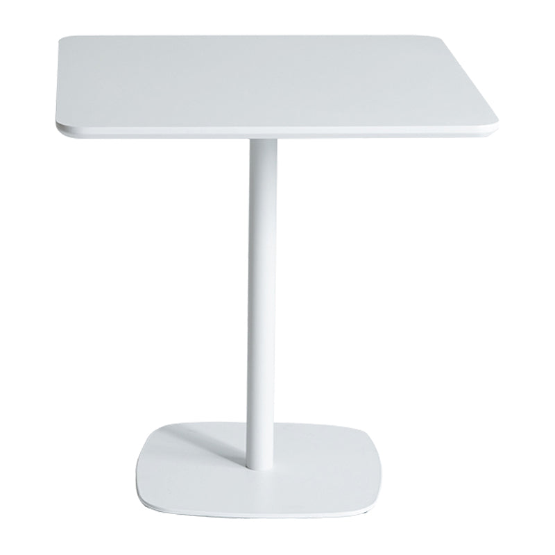 Industrial Style Solid Wood Dining Table Square Table with Metal Base for Dinning Room White Without Chairs Clearhalo ' dining_table' 'Dining Tables & Seating' 'Dining Tables' 'furn' 'furn_dining_table' 'Furniture' 'furniture_dining_table' 'Kitchen & Dining Furniture' 'kitchen&dining_furn' 'kitchen' 'kitchen_dining_table' 3739959