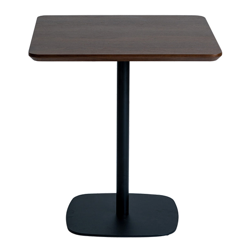 Industrial Style Solid Wood Dining Table Square Table with Metal Base for Dinning Room Brown Without Chairs Clearhalo ' dining_table' 'Dining Tables & Seating' 'Dining Tables' 'furn' 'furn_dining_table' 'Furniture' 'furniture_dining_table' 'Kitchen & Dining Furniture' 'kitchen&dining_furn' 'kitchen' 'kitchen_dining_table' 3739960