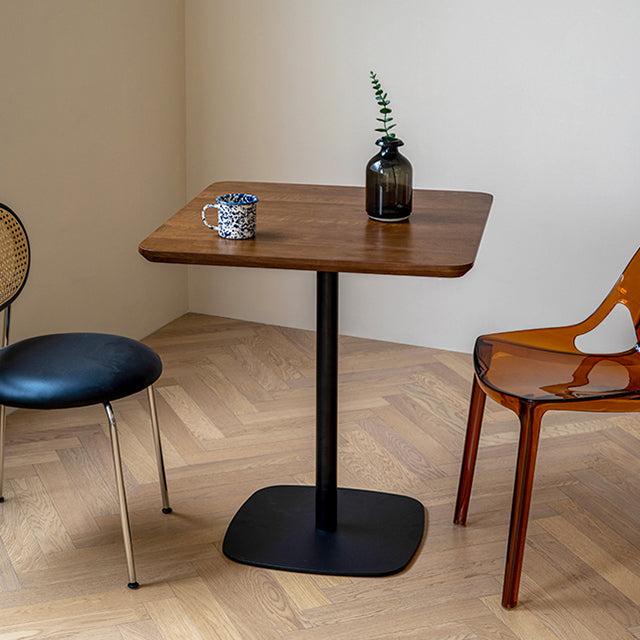 Industrial Style Solid Wood Dining Table Square Table with Metal Base for Dinning Room Clearhalo ' dining_table' 'Dining Tables & Seating' 'Dining Tables' 'furn' 'furn_dining_table' 'Furniture' 'furniture_dining_table' 'Kitchen & Dining Furniture' 'kitchen&dining_furn' 'kitchen' 'kitchen_dining_table' 3739972