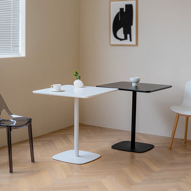 Industrial Style Solid Wood Dining Table Square Table with Metal Base for Dinning Room Clearhalo ' dining_table' 'Dining Tables & Seating' 'Dining Tables' 'furn' 'furn_dining_table' 'Furniture' 'furniture_dining_table' 'Kitchen & Dining Furniture' 'kitchen&dining_furn' 'kitchen' 'kitchen_dining_table' 3739973