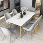 Traditional Luxury Rectangle Dining Table Stone Dinner Table with 4 Legs Clearhalo ' dining_table' 'Dining Tables & Seating' 'Dining Tables' 'furn' 'furn_dining_table' 'Furniture' 'furniture_dining_table' 'Kitchen & Dining Furniture' 'kitchen&dining_furn' 'kitchen' 'kitchen_dining_table' 3739995
